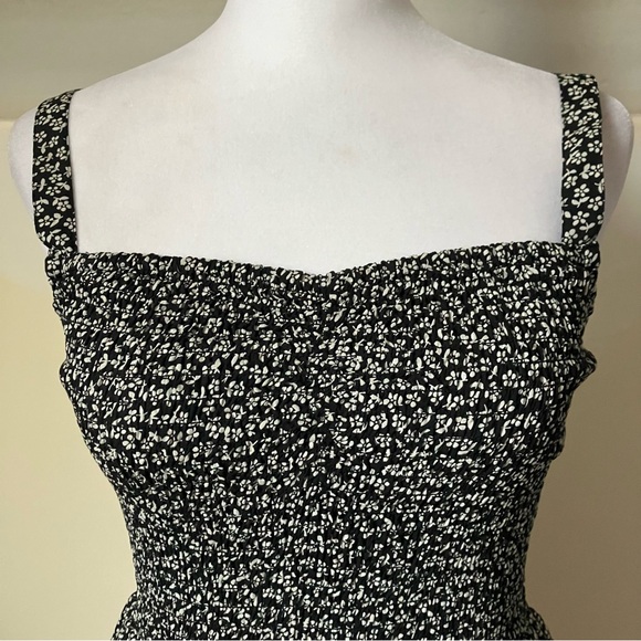 Madewell True Black Lucie Wide-Leg Jumpsuit in Micro Daisy size XS - Picture 5 of 10